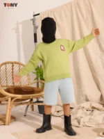 Boys Summer Cotton Retro M Crewneck: 2 Trendy Styles - Image 2