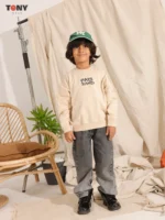 ⁦تيشيرت صيفي للأولاد من القطن برسومات باريسية برقبة دائرية: 3 تصاميم مرحة⁩ - الصورة ⁦4⁩