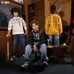 ⁦تيشيرت قطن صيفي للأولاد بياقة دائرية: 3 أنماط حضرية⁩ - الصورة ⁦5⁩