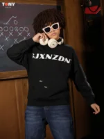 Boys Summer Cotton Distressed Hoodie: 3 Urban Styles - Image 2