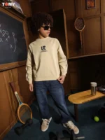Boys Summer Cotton Piping Crewneck: 3 Sporty Styles - Image 2