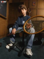 Boys Summer Cotton Piping Crewneck: 3 Sporty Styles