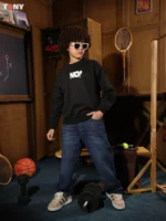 بلايز صيفية للأولاد من القطن بدون ياقة: 3 أنماط جريئة | S12019