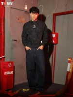 Boys Summer Cotton Alo Logo Crewneck: 2 Tonal Styles