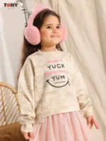 Little Girls Medical Cotton Yum Crewneck: 3 Premium Styles - Image 2