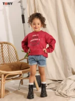 Little Girls Medical Cotton Yum Crewneck: 3 Premium Styles