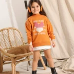 Little Girls Summer Cotton Gradient Crewneck: 3 Bold Styles