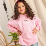 Little Girls Summer Cotton Contrast Stitch Crewneck: 3 Trendy Styles