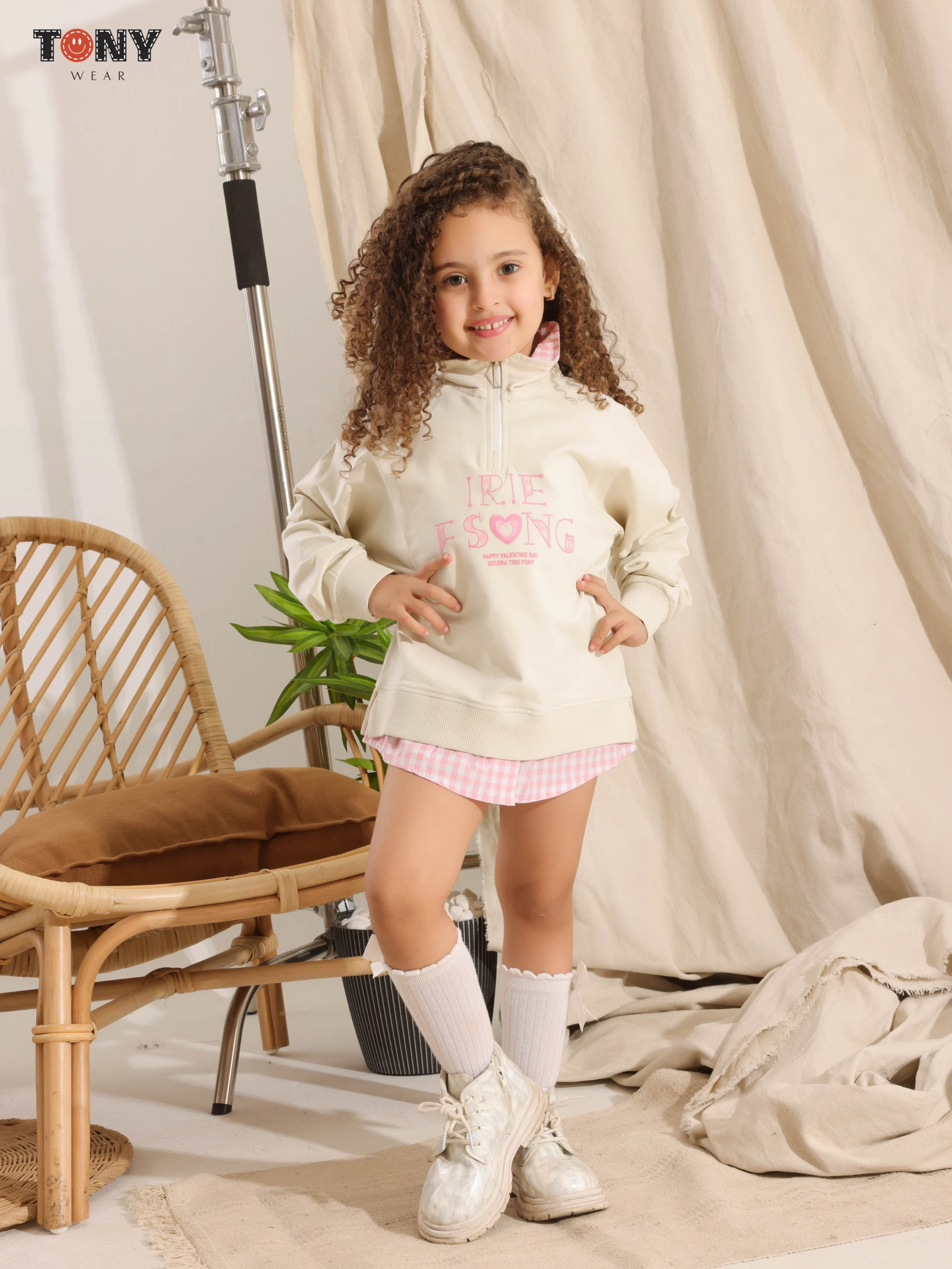 14012-2-scaled-1.webp Little Girls Summer Cotton Half-Zip: 3 Cute Layered Looks - Image 1