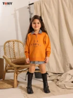 Little Girls Summer Cotton Half-Zip: 3 Cute Layered Looks - Image 4
