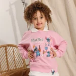 Little Girls Summer Cotton Stitch Sweatshirt: 3 Magic Styles