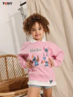 Little Girls Summer Cotton Stitch Sweatshirt: 3 Magic Styles