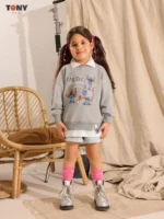 Little Girls Summer Cotton Stitch Sweatshirt: 3 Magic Styles - Image 3