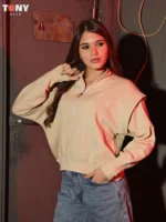 Cozy Colors: Girls Melton Half-Zip Sweatshirt for Winter 2026