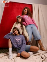 Top 3 Colors: Girls Oversize Melton Sweatshirt for Winter 2026 - Image 5